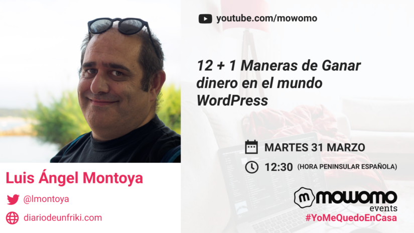 Luis Ángel Montoya en el mowomo camp #yomequedoencasa